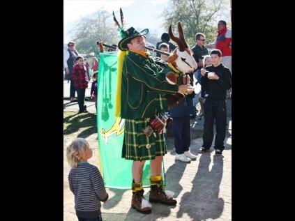 The famous Piperjames 'Bok' Piper, James McGowan in action before a Bok game