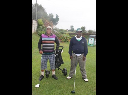 Mthandeni Mthembu and Henry Magagula were ready to go on the first tee box