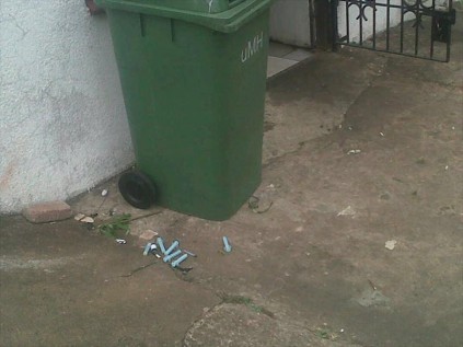 Syringes and needles on Union Street in Empangeni