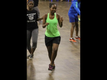 Zané Dlamini thoroughly enjoyed the challenging session