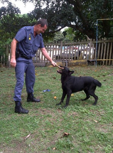 Capt Chris de Wet with Tjokkie (archive pic)