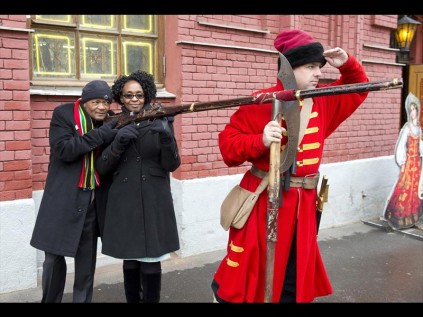 As part of the official visit, Premier Senzo Mchunu and First Lady Thembeka went to Red Square in Moscow to promote KZN tourism
