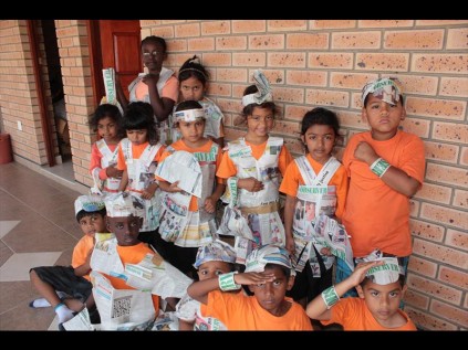 The children of Al Fateha Muslim School with their ZO clothing line