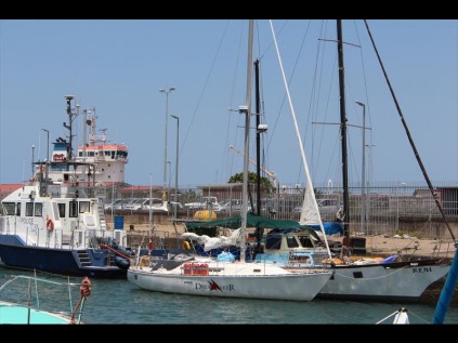 The yacht ‘Hikari’ will undergo repairs in Richards Bay before the trip to the Caribbean is resumed PHOTO: DAVE SAVIDES