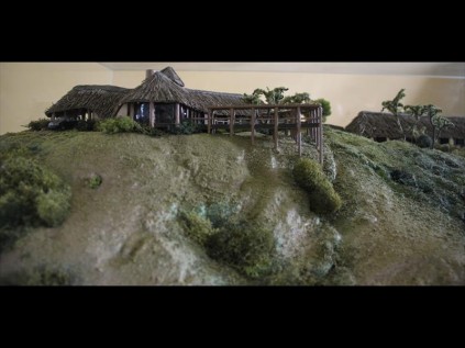 A model of the 4-star lodge to be built on the Empembeni Game Reserve PHOTO: Larry Bentley