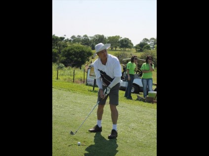 Scotsman Bill King looked focused when teeing off on the 17th