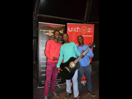 Voice of Africa trio Thulani Masinga, Sduduzo Nyawo and Xolani Ndimande of eSikhaleni got together three years ago to share their love of Afro Pop musicPHOTOS: DUSCHANKA HITZEROTH