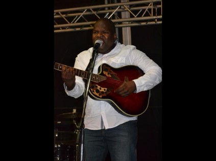 Mthokozisi Duma took to stage with his majestic voice and smooth stringsPHOTOS: DUSCHANKA HITZEROTH