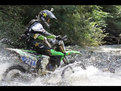 Local rider Calvin Hume tore through the water during the first round of the Junior Natal WFO Enduro Championships during the weekendPHOTO: Brett Hume