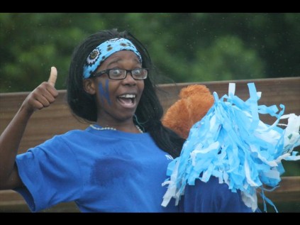 Happy Mkhwanazi of Neptune house was in high spirits when she heard her house won the high school inter-house gala