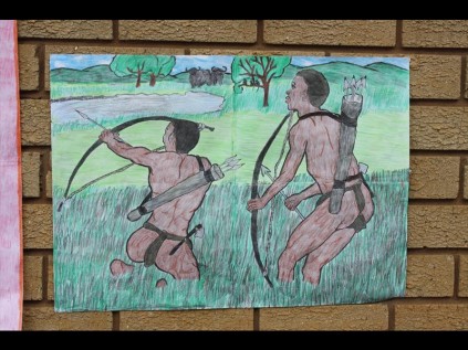 Bushmen hunting for food by Thabani Mthethwa PHOTO: Andrew Cornew