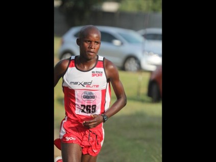 Maxed Elite runner Samuel Pazanga raced home to win the 10km race