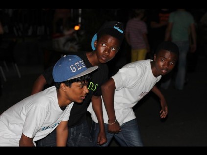 Preston Peters, Musa Dlamini and Msizi Masimula of the group MDS (Mega Dope Swaggerz) were looking for a place in the finals with their swaggy dance routine