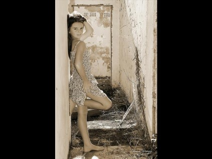 Caitlin Allan strikes a pose