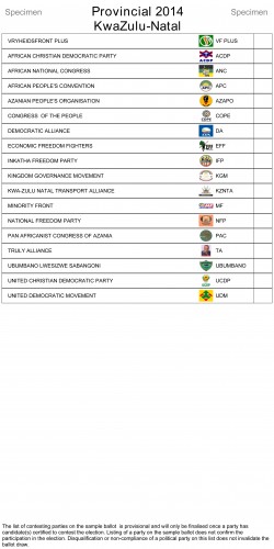 KZN Ballot