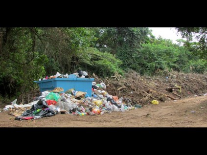 Heaps of rubbish still waits to be removed by the municipality at Mpunza Hill
