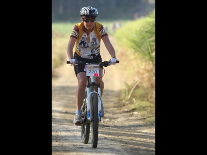 Greta Beningfield finished the 25km race in 1:12:31