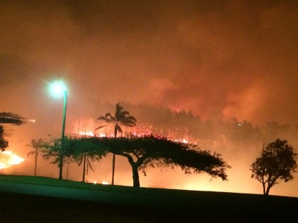 The golf course in Melmoth goes up in flames