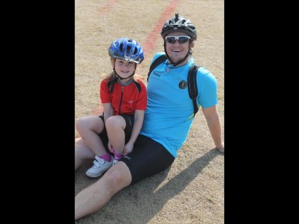 Jessica and dad Brett Cocks were excited to take on the 10km race