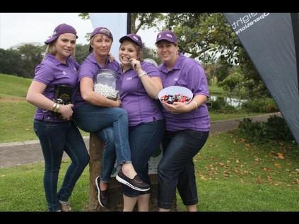 Diane Pinchin, Belinda Kruger, Allicia Hart and Tracy Meyer of Bidfreight Port Operations and Rennies Ships Agency sponsored the first tee box and kept all golfers well fed and hydratedPHOTOS: Richard Springorum
