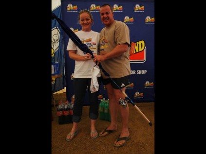 Biggest barbel (6.91kg) winner - Robyn Penn-Sawers