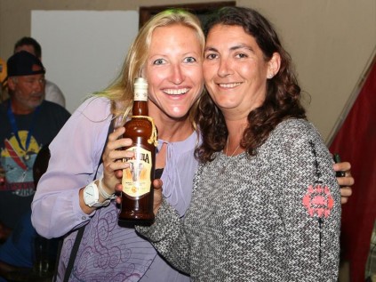 Best lady entrant was Sheila from the yacht Polaris, who was delighted to get her prize from ZYC's Jackie Smith
