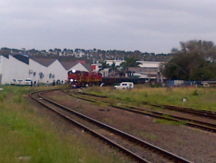 The railway line where the accident took place.