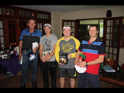 Team Rodcol smashed their way into third place - Walter Muhl (captain), Frans du Preez, Albert Smith, Riaan Lombard and Clinton Gould (absent)