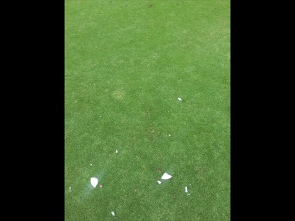 Broken CD's, cigarettes and traces of marijuana were found littered around the 5th hole at Empangeni Country Club