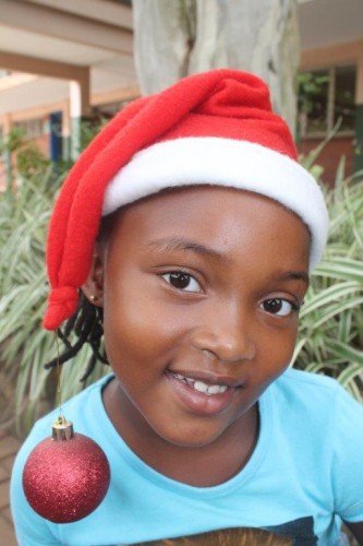 Phewo O’Raelly (7) says ‘A toy guitar. I saw a pink one in the shop and it was very nice.’