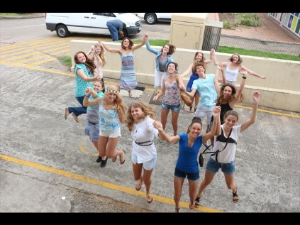 Outstanding Grantleigh College pupils leap towards a bright future (clockwise from centre) - Julia Wilson-Brown, Peter Cloete, Carmen de Villiers,Kristien van der Walt, Caitlin Ullbricht, Sarah McMurtry, Jamie-Lee McGregor, Annushka van Schalkwyk, Ashleigh Engelbrecht, Julia McGrath, Taylor Anselmo, Genevieve Hanbury-King, Stacey Mattison and Kerryn Farrell