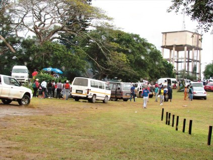 When alcohol-carrying party-goers were refused access to St Lucia's beaches on Tuesday, they took their party to the town's public parks, leaving a trail of litter in their wake