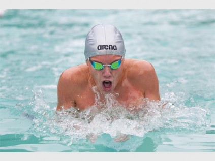 Jordan Stevens smashed the only record of the evening in the boys 15-16 200m individual medley event