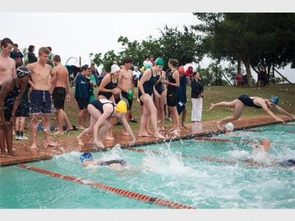Fellow pupils encouraged their team mates during the house relays
