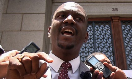NPA spokesperson Nathi Mncube addresses the media following Shrien Dewani's discharge and acquittal on 8 December PHOTO: ewn