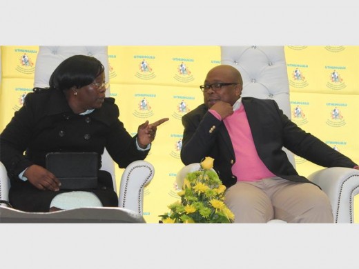 uThungulu District Municipality Speaker Alice Mthembu with uMhlathuze Municipality Mayor Cllr Mduduzi Mhlongo spearheaded the two-day summitPHOTO: Wellington Makwakwa