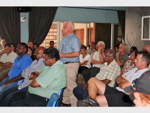 Dave Whittaker, Chairman of Zululand Business Against Crime (BAC) and Zululand Chamber of Commerce and Industry (ZCCI) addressing the Minister on behalf of the business community