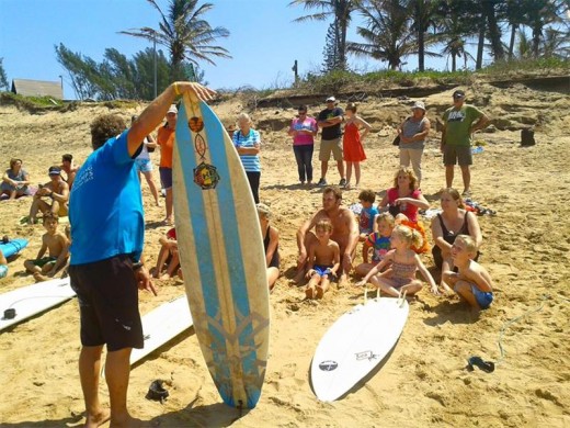 'This kids, is a surfboard'