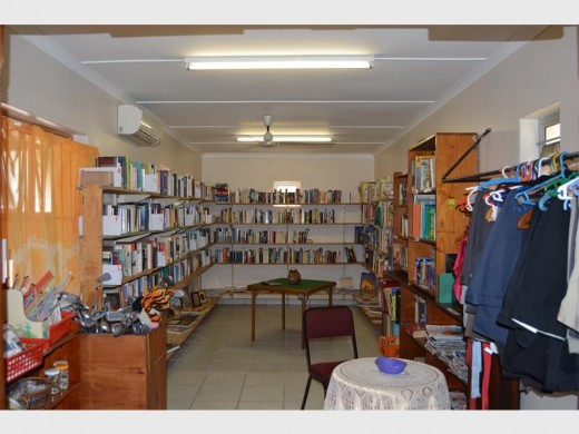 A section of the Hospice Shop, painted and renewed