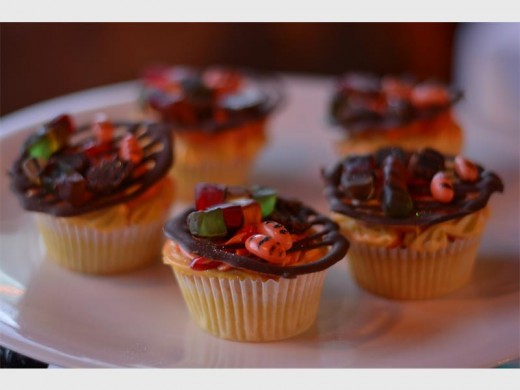 Carefully crafted cupcakes filled the room at the Protea Hotel Empangeni