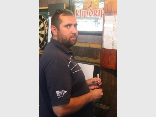 Herman Steyn keeping a watchful eye on the scoreboard