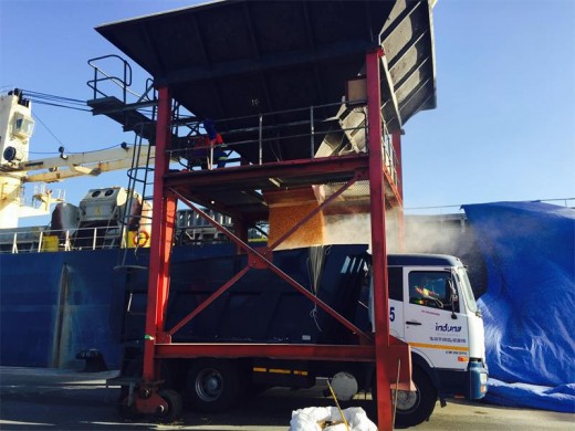 Maize designated for animal feed being offloaded at the Port of Richards Bay