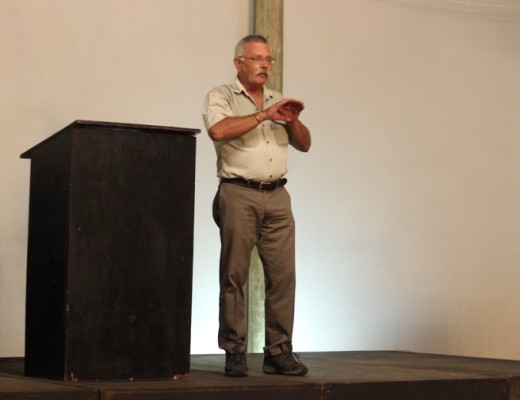 Recently appointed Empangeni Sector One Sector Policing Commander, Captian Dup Herselman addressing the meeting
