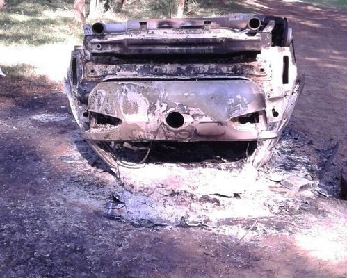 The hijacked vehicle was found in the Daladi area, stripped and set on fire