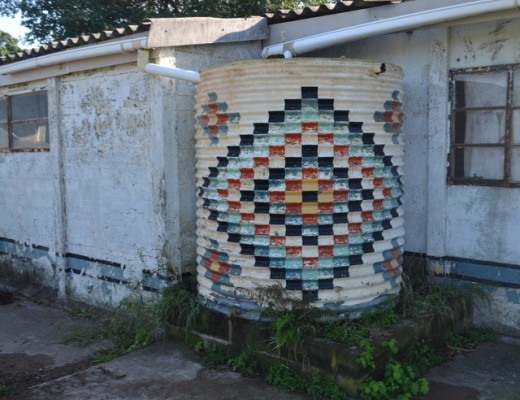 The once catchy African art decorated buildings of Jabulani Rehab centre, like the one above have reached a horrific state of dilapidation PHOTOS: Kayise Meyiwa