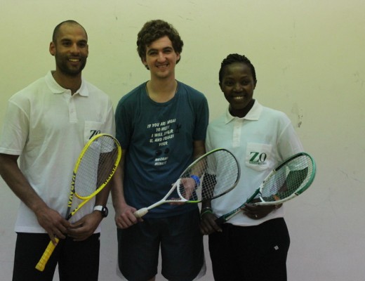 Zululand's Alex Tulleken with Shaun le Roux and Siyoli Waters PHOTO: Richard Springorum