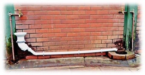 A water catchment system where excess water is filtered into the underground water tank and stored for later use