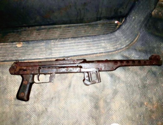 This rare WW2 Schmeisser submachine gun was also found at Nongoma