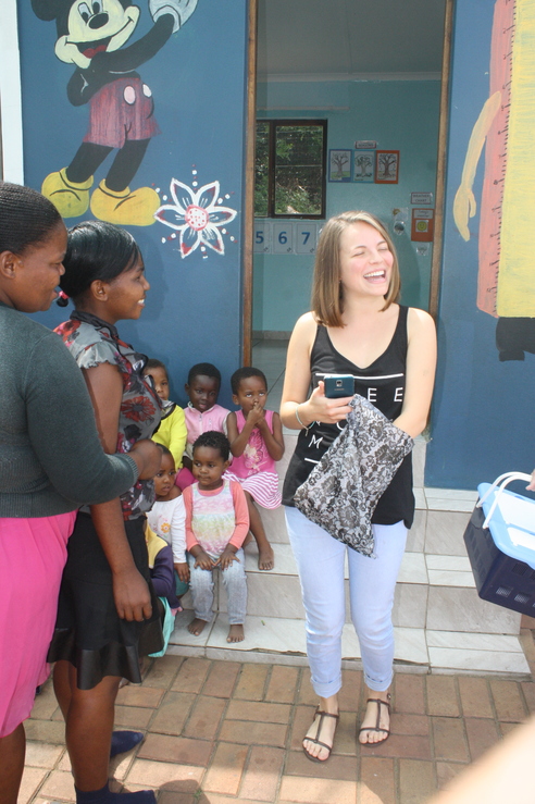 Swiss volunteer Mirjeta Shald is spending a year at the centre on a cultural exchange programme