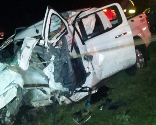 The wreckage at the crash scene near eNseleni River Bridge